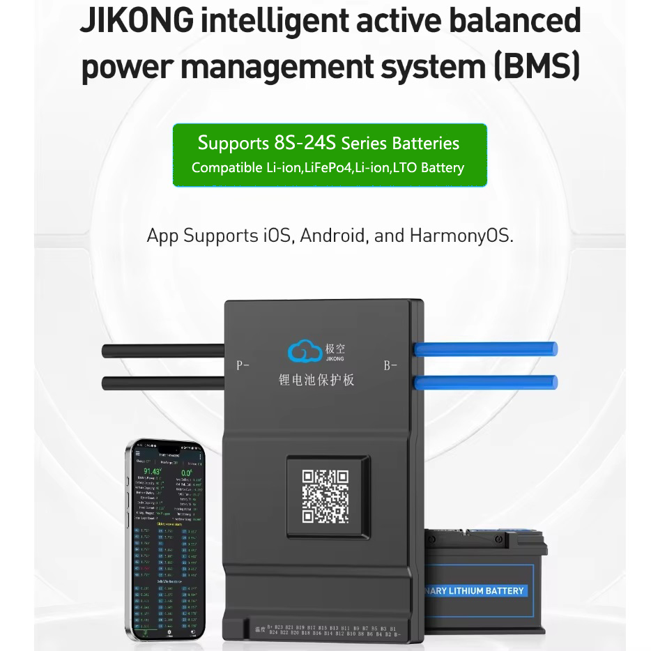 JK BMS Aktywny Balans 150A 1A  – Smart Bms 72V 20S 150A Bluetooth recenzja i cena